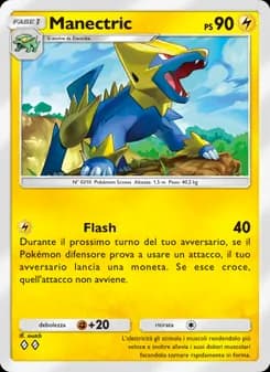 Manectric card in Italian