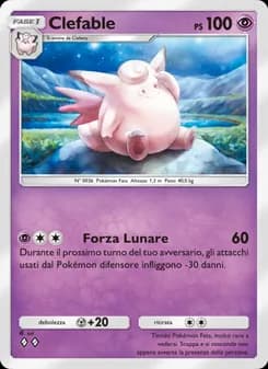 Clefable card in Italian