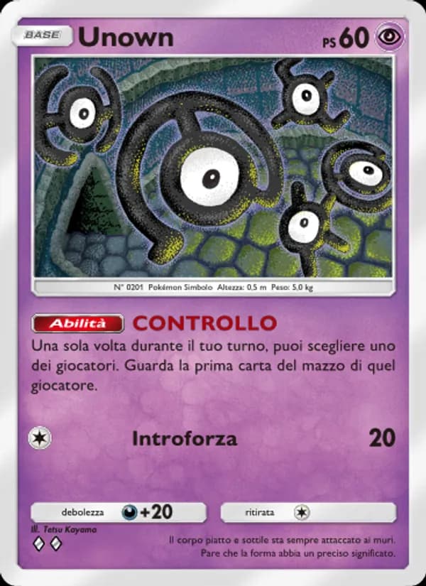 Unown card in Italian