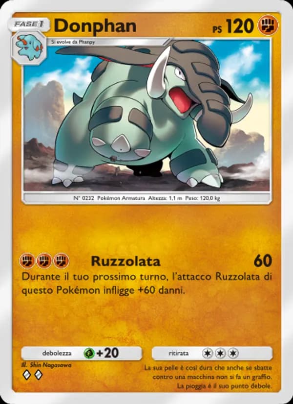 Donphan card in Italian