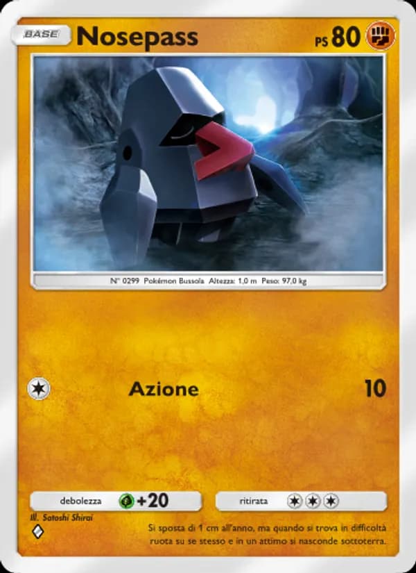 Nosepass card in Italian