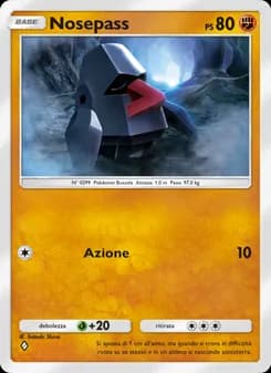 Nosepass card in Italian
