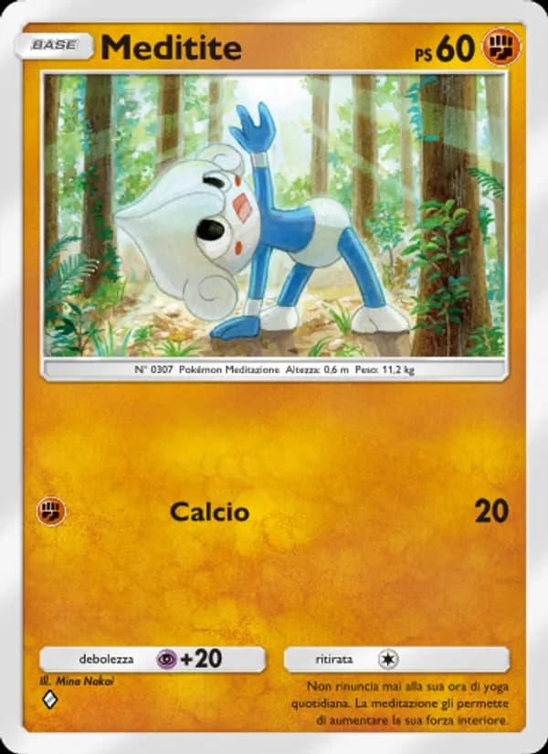 Meditite card in Italian