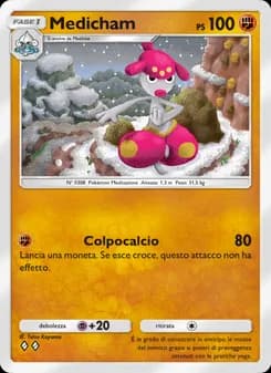 Medicham card in Italian