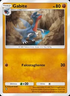 Gabite card in Italian