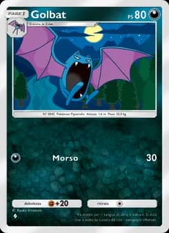 Golbat card in Italian
