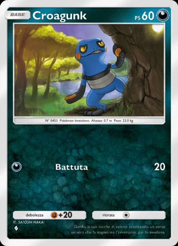 Croagunk card in Italian