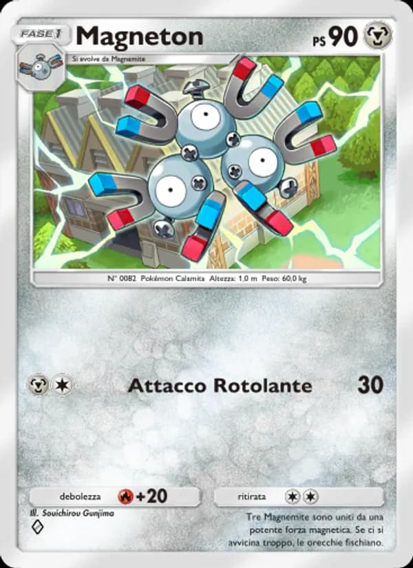 Magneton card in Italian