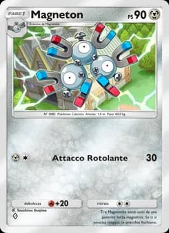 Magneton card in Italian