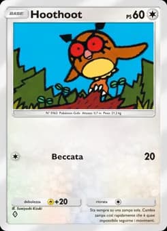 Hoothoot card in Italian