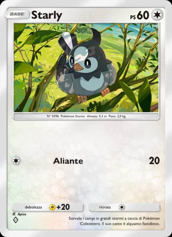 Starly card in Italian