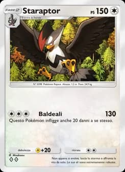 Staraptor card in Italian