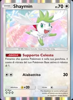 Shaymin card in Italian