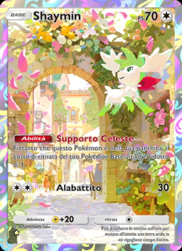 Shaymin card in Italian