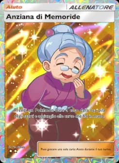 Anziana di Memoride card in Italian