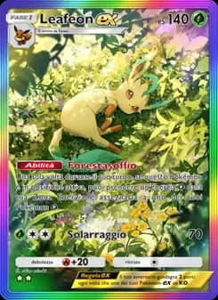 Leafeon-ex card in Italian