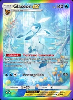 Glaceon-ex card in Italian