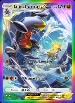 Garchomp-ex card in Italian