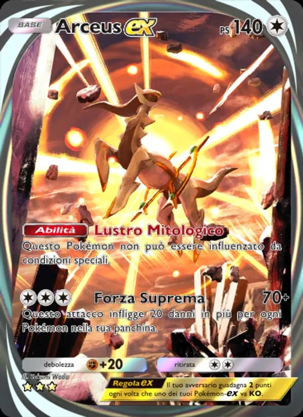 Arceus-ex card in Italian