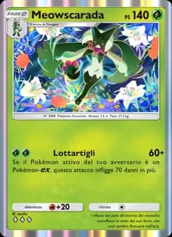 Meowscarada card in Italian