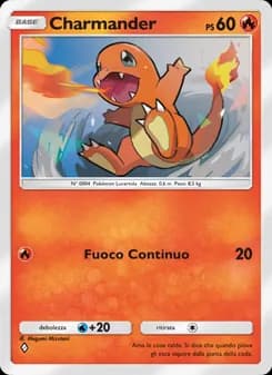 Charmander card in Italian
