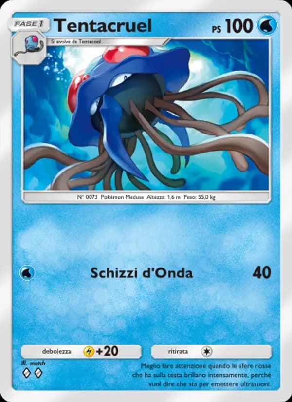 Tentacruel card in Italian