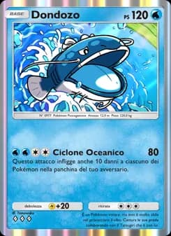 Dondozo card in Italian