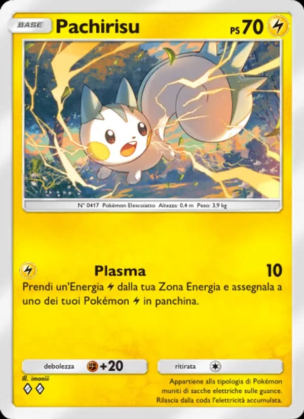 Pachirisu card in Italian