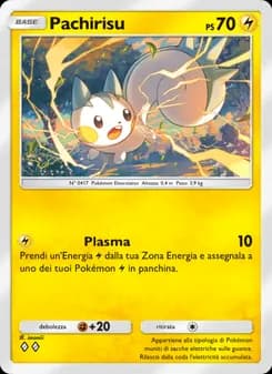 Pachirisu card in Italian