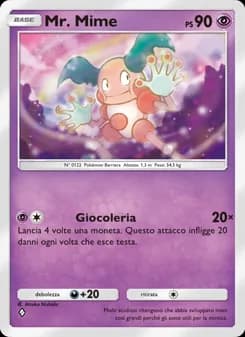 Mr. Mime card in Italian