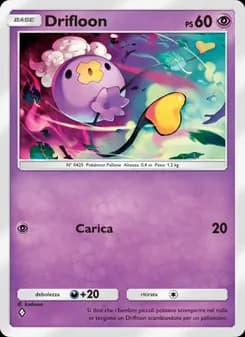 Drifloon card in Italian