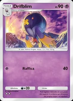 Drifblim card in Italian