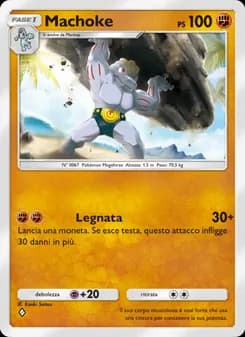 Machoke card in Italian