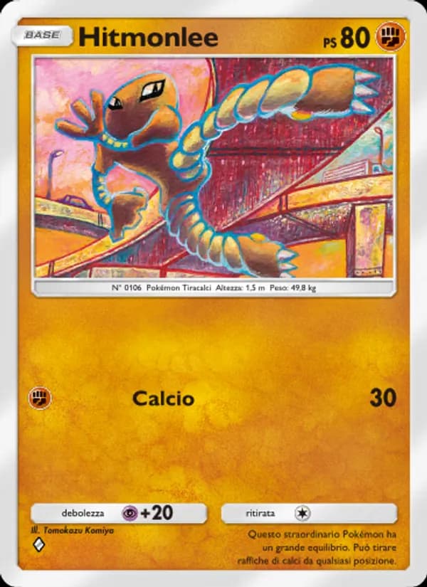 Hitmonlee card in Italian
