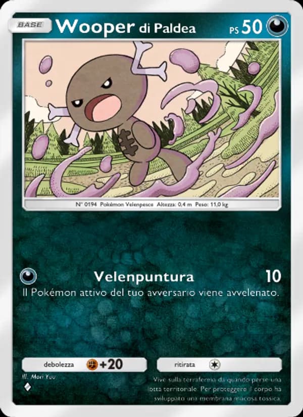 Wooper di Paldea card in Italian