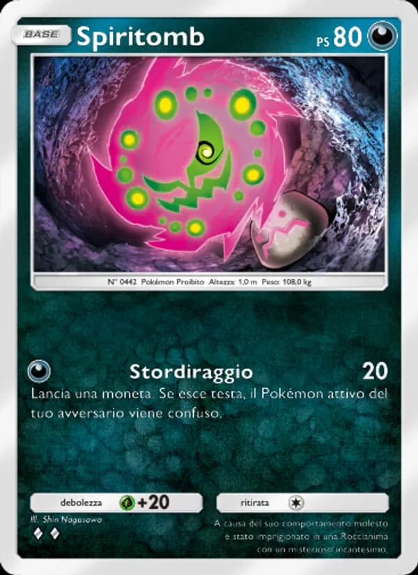 Spiritomb card in Italian