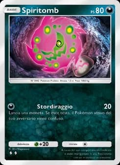 Spiritomb card in Italian