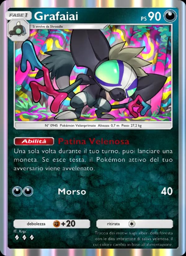 Grafaiai card in Italian