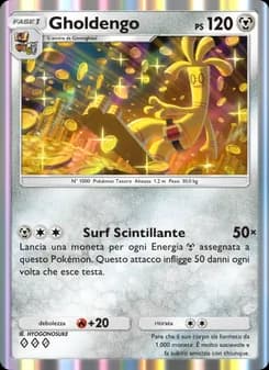Gholdengo card in Italian
