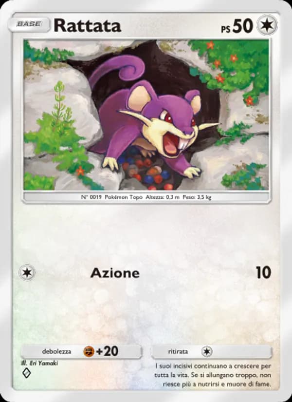 Rattata card in Italian