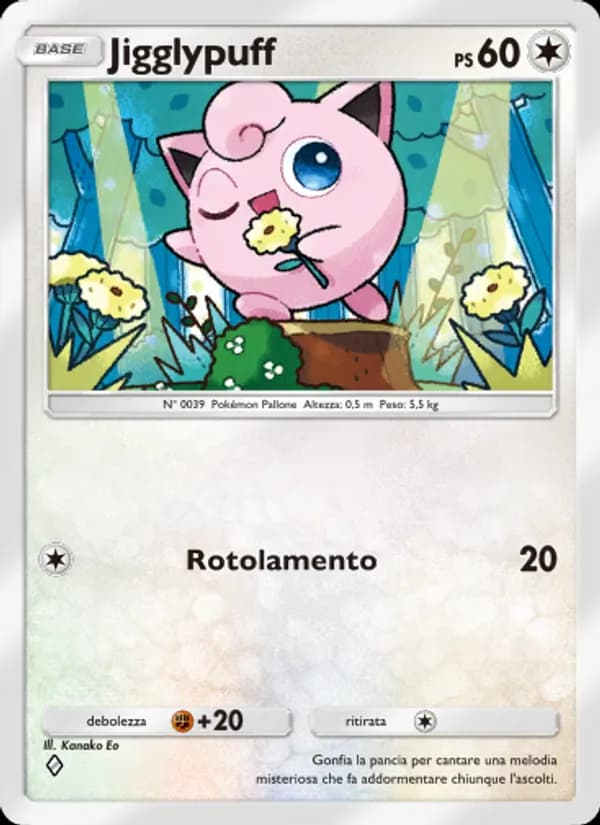 Jigglypuff card in Italian