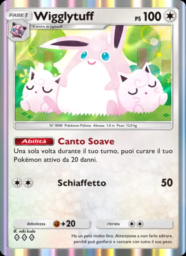 Wigglytuff card in Italian