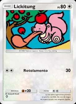 Lickitung card in Italian