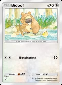 Bidoof card in Italian