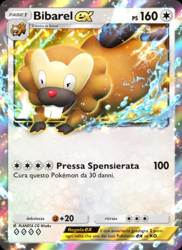 Bibarel-ex card in Italian