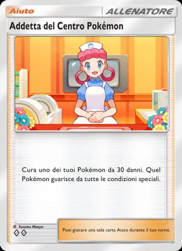 Addetta del Centro Pokémon card in Italian