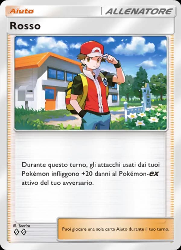 Rosso card in Italian