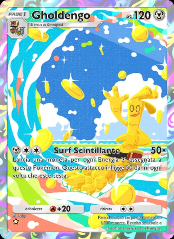 Gholdengo card in Italian