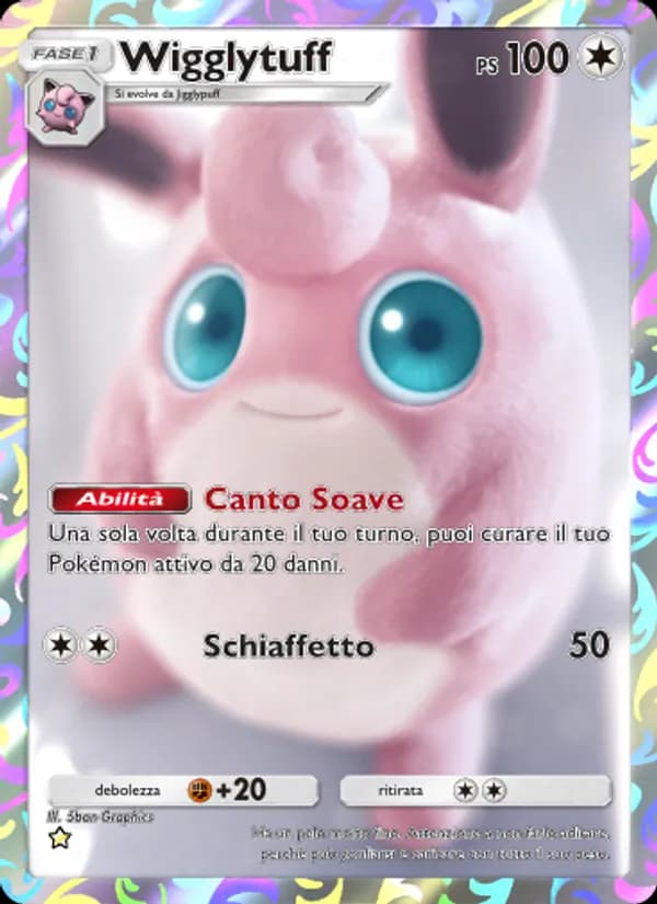 Wigglytuff card in Italian