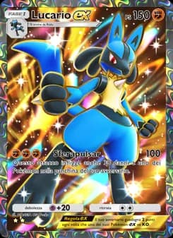 Lucario-ex card in Italian